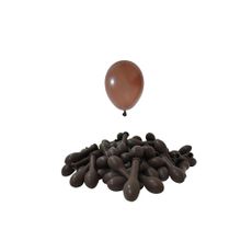 Patladı Gitti 5 inç Kahverengi 10 Adet Mini Balon