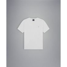 Paul & Shark 23411020-010 Beyaz Pamuklu Regular Fit Düz Kısa Kollu Erkek Tişört