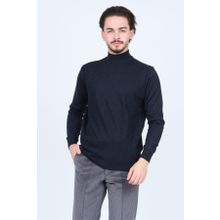Pave 4533090 Koyu Lacivert Yarım Balıkçı Triko Yün Erkek Kazak