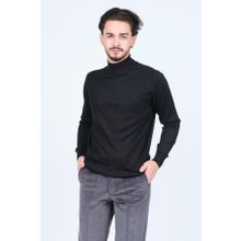 Pave 4533090 Siyah Yarım Balıkçı Triko Yün Erkek Kazak