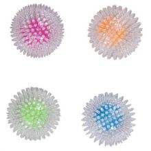 Pawise 12 cm Karışık Renkli Köpekler için Işıklı Şeffaf Plastik Top