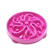 Pawise Dog Küçük Irk Köpekler İçin Yavaş Beslenme Pembe Mama Kabı