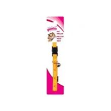 Pawise Kalp Desenli 20 cm 30 cm Sarı Zilli Kedi Boyun Tasması
