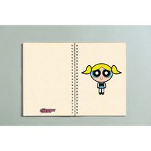 Paytak Moda A5 Powerpuff Girls Bubbles Çizgisiz 96 Yaprak Spiralli Defter
