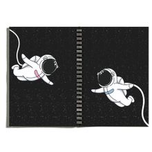 Paytak Moda PYTKDT0181 A5 Astronot Tasarımlı 96 Yaprak Çizgisiz Spiralli Defter