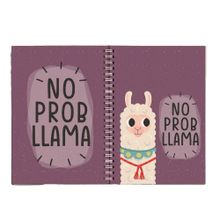 Paytak Moda PYTKDT0262 A5 Lama No Problama Tasarım Çizgisiz Spiralli Defter
