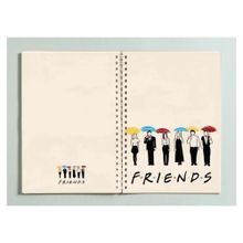 Paytak Moda Pytkdt0270 Friends Dizi Tasarım Spiralli A5 96 Yaprak Çizgisiz Defter