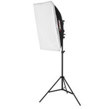 PDX Tekli 50x70cm Softbox, Tek Duylu, Ampulsüz, Ayaklı Set