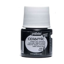 Pebeo 025 Black 45 ml Seramik Boyası