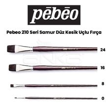Pebeo 210 Seri Samur Düz Kesik Uçlu Fırça