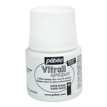 Pebeo 49 Beyaz 45 ml Vitrail Opak Cam Boyası