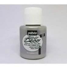 Pebeo Deco Argent Nacre Gümüş 110 ml Mat Tüm Yüzey Boyası