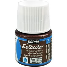 Pebeo N:75 Chocolate Chip Setacolor Shimmer Parlak Opak 45 ml Kumaş Boyası