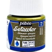Pebeo Setacolor Metalik 72 Shimmer Bronze Opak Kumaş Boyası