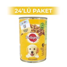Pedigree 24x400 GR Tavuklu Yavru Köpek Konserve Maması