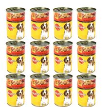 Pedigree Sığır Etli jöle İçinde 12x400 gr Yetişkin Köpek Konserve
