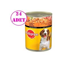 Pedigree Tavuklu 24x400 gr Köpek Konserve Maması