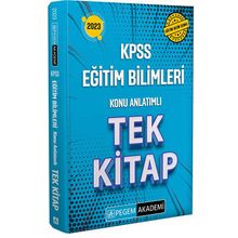 Pegem Akademi Yayıncılık 2023 KPSS Eğitim Bilimleri Konu Anlatımlı Tek Kitap