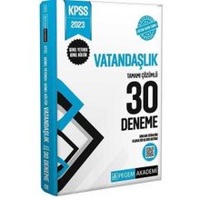 Pegem Akademi Yayıncılık 2023 Kpss Genel Kültür Genel Yetenek Vatandaşlık 30 Deneme