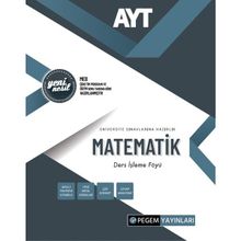 Pegem Akademi Yayıncılık AYT Matematik Ders İşleme Föyü