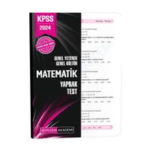 Pegem Akademi Yayınları 2024 Kpss Genel Yetenek Genel Kültür Matematik Yaprak Test