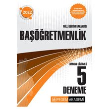 Pegem Yayınları 2022 Milli Eğitim Bakanlığı Başöğretmenlik 5 Deneme Sınavı