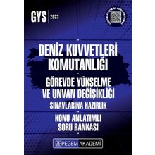Pegem Yayınları - 2023 Deniz Kuvvetleri Komutanlığı Görevde Yükselme Konu Anlatımlı Soru Bankası