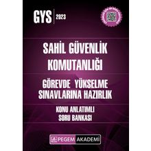 Pegem Yayınları - 2023 GYS Sahil Güvenlik Komutanlığı Görevde Yükselme Konu Anlatımlı Soru Bankası