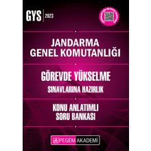 Pegem Yayınları - 2023 Jandarma Genel Komutanlığı GYS Konu Anlatımlı Soru Bankası