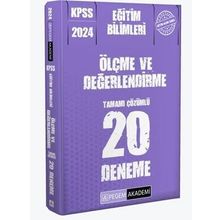Pegem Yayınları - 2024 KPSS Eğitim Bilimleri Ölçme ve Değerlendirme 20 Deneme