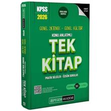 Pegem Yayınları 2026 KPSS Genel Yetenek Genel Kültür Konu Anlatımlı Tek Kitap