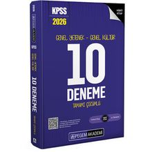 Pegem Yayınları 2026 KPSS Genel Yetenek Genel Kültür Tamamı Çözümlü 10 Deneme