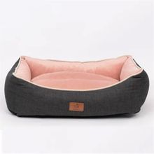 Peggy Lola Antrasit Pembe 85x68x30 cm Köpek Yatağı