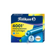 Pelikan 4001 6 Lı Turkuaz Dolma Kalem Kartuşu
