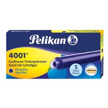 Pelikan 4001 Mavi 5'li Dev Dolmakalem Kartuşu