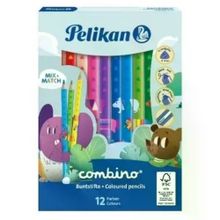 Pelikan Combino Jumbo Üçgen 12 Renk Kuru Boya Kalemi