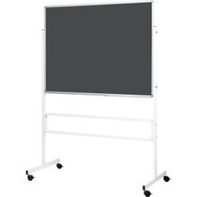 Penguen Mobil Ayaklı Tek Yüzlü Gri Kumaşlı 120x140 cm Pano
