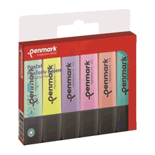 Penmark HS505-6P 6 Karışık Pastel Fosforlu Kalem