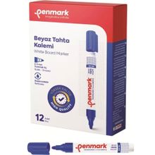 Penmark Mavi Renk 12 Adet Beyaz Yazı Tahtası Kalemi