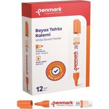 Penmark Turuncu Renk 12 Adet Beyaz Yazı Tahtası Kalemi