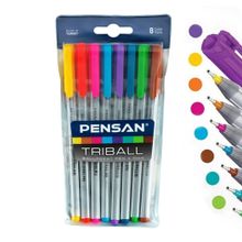 Pensan 1003 Trıball 8 Renk Tükenmez Kalem