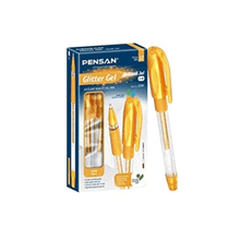 Pensan Jel Simli 1.0 mm Altın 12 Paket Tükenmez Kalem