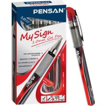 Pensan Kırmızı My Sign Jel Roller Tükenmez Kalem 1.0 mm 12'li Paket