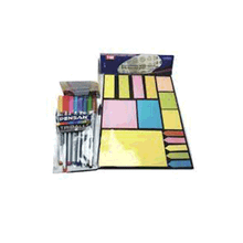 Pensan Küp Not Kağıdı+ Tgb A-4 Yapışkanlı Not Kağıdı Belirteç Postit+ Triball Renkli Tükenmez Kalem