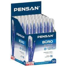 Pensan Mavi Büro 1 mm Uçlu 50'li Paket Tükenmez Kalem