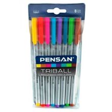 Pensan Triball 8 Renk 1.00 MM Tükenmez Kalem Set
