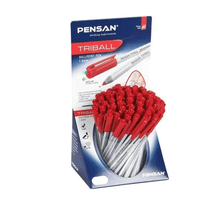 Pensan Trıball Kırmızı Stand 60'Lı Tükenmez Kalem