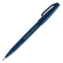 Pentel Pen Fırça Uçlu Kalem Blue Black Brush Sign