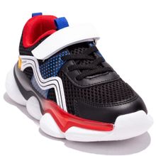 PEPİNO 1651 Siyah Kırmızı Erkek Çocuk Spor Ayakkabı