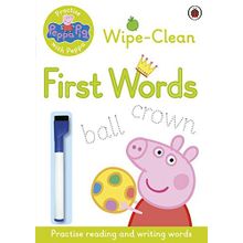 Peppa Pig: Practise with Peppa - Wipe-Clean First Words - Peppa Pig Yayınları
